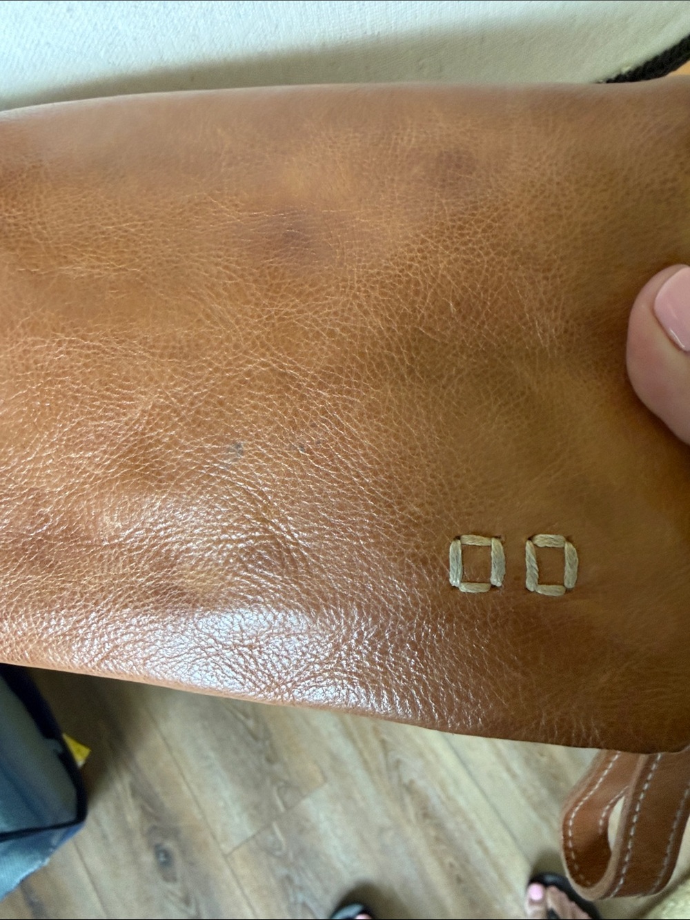 Bed Stu Cognac Leather Crossbody Bag - Picture 4 of 8